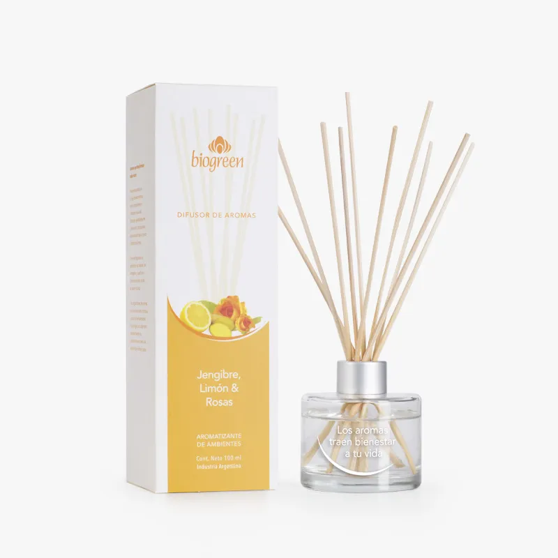 Difusor JENGIBRE, LIMON y ROSAS 100ml