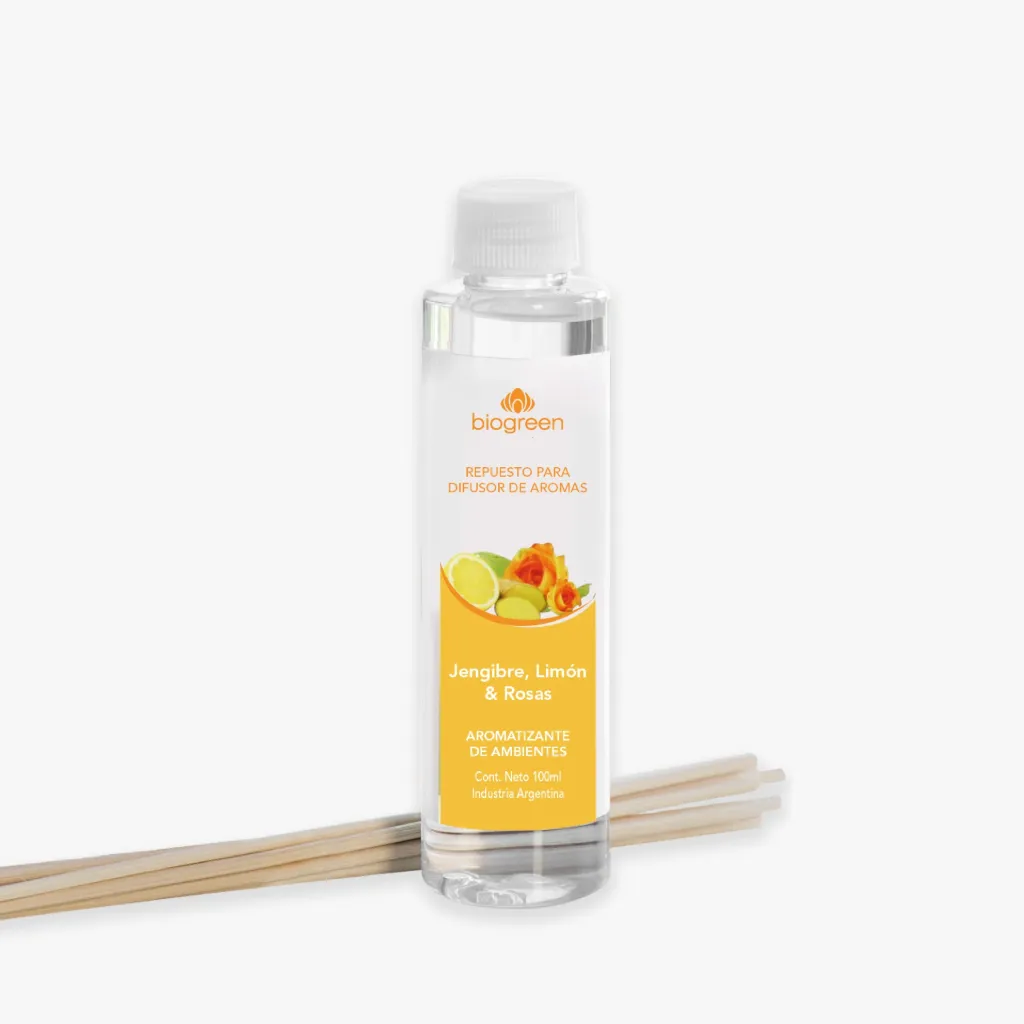 Repuesto Difusor Jengibre, Limón y Rosas 100 ml