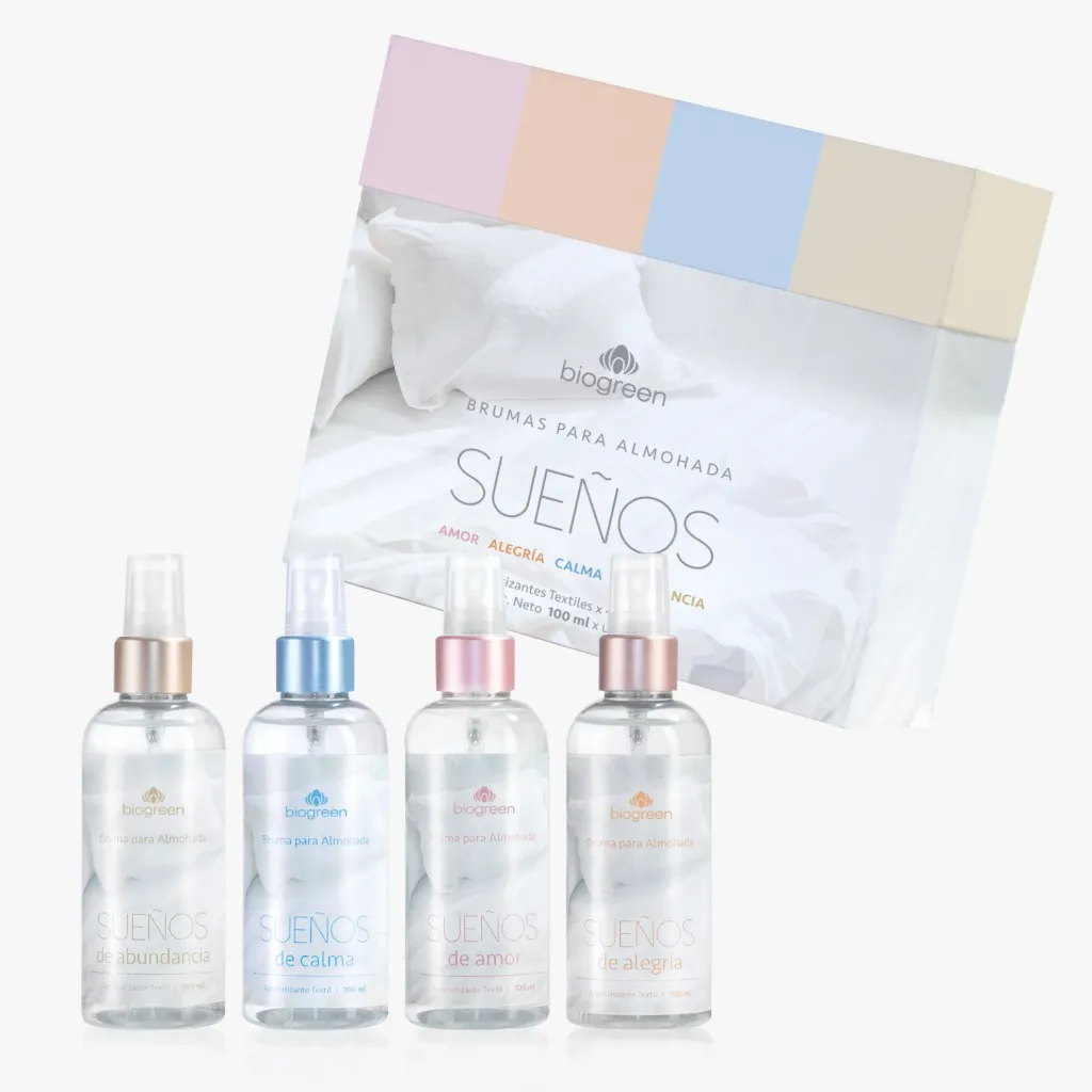 Aromatizante Textil Sueños Pack  Regalable con 4 Brumas
